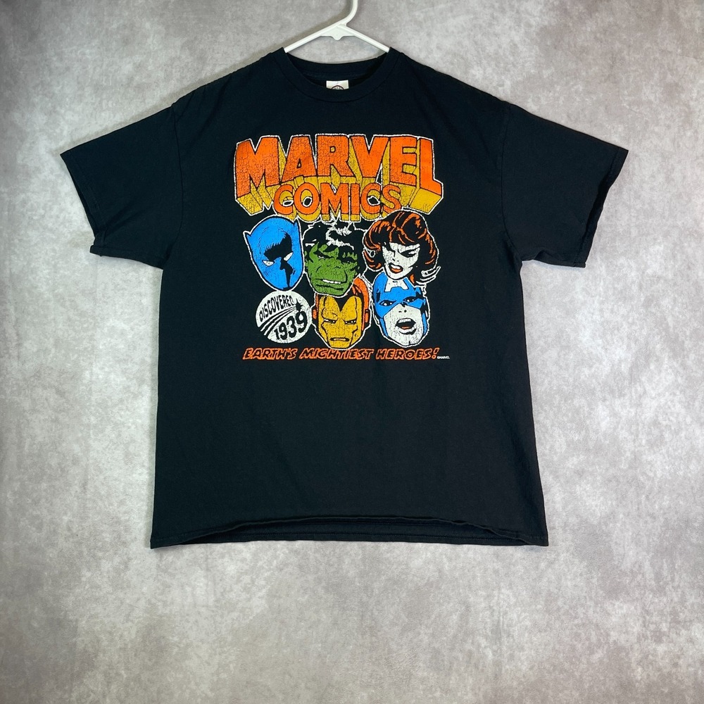 VINTAGE Marvel Comics Shirt Adult Large Graphic Tee Casual Cotton 90s Y2K